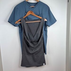 Lalabu Set of 2 Baby Carrying Shirts Womens M Soothe Tank Mens XL Dad Shirt